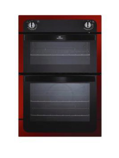 New World Nw901Do 90Cm Built-In Electric Double Oven - Red Metallic New World Nw901Do 90Cm Built-In Electric Double Oven - Red Metallic